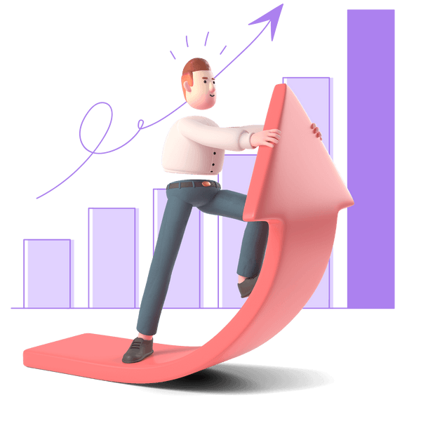 business workflow increase graph chart analytics statistics arrow