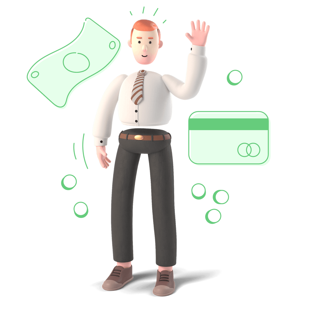 finance character builder financial cash money credit card